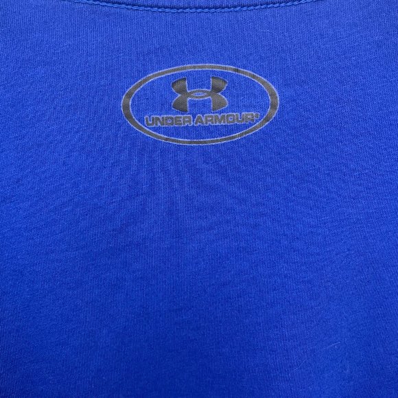 Men's Large Under Armour HeatGear Loose Fitting Blue T-Shirt - Picture 8 of 10
